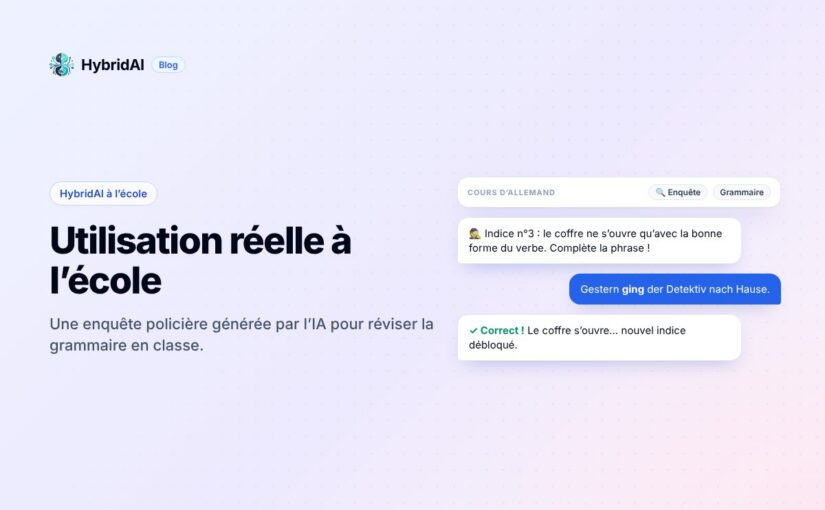 Utilisation réelle à l&rsquo;école