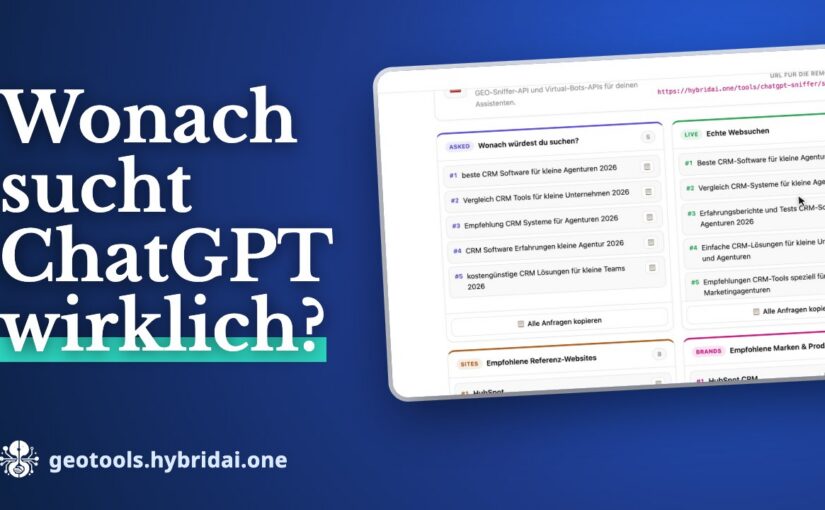 Wonach sucht ChatGPT eigentlich, wenn deine Kunden fragen?